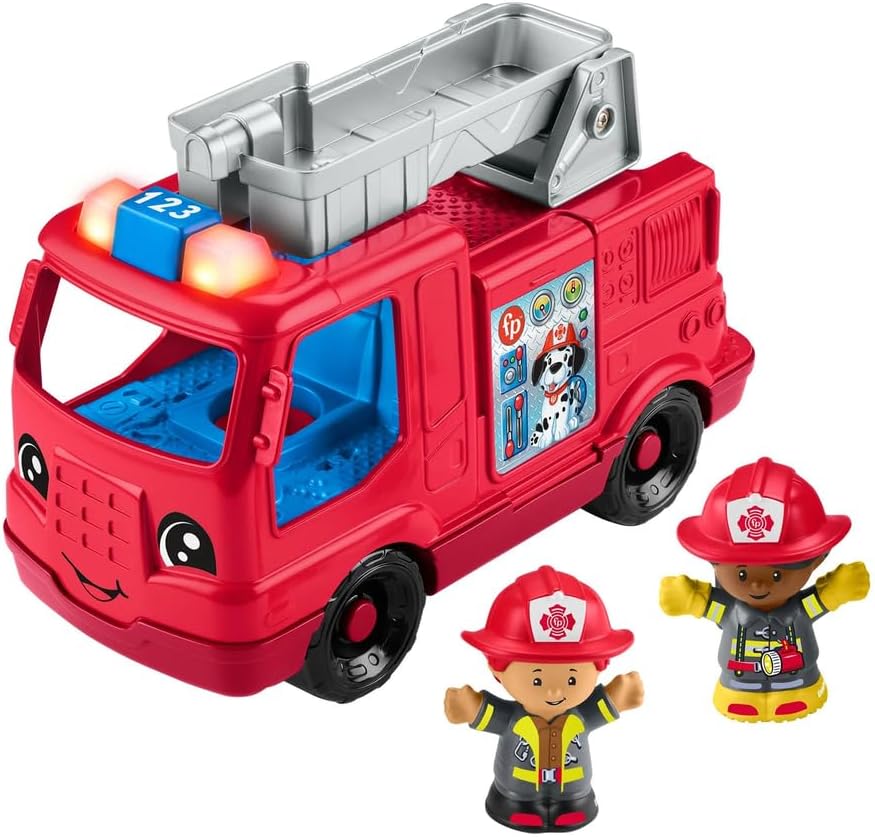 Little People Toddler Toy Fire Truck Musical Push-Along Vehicle