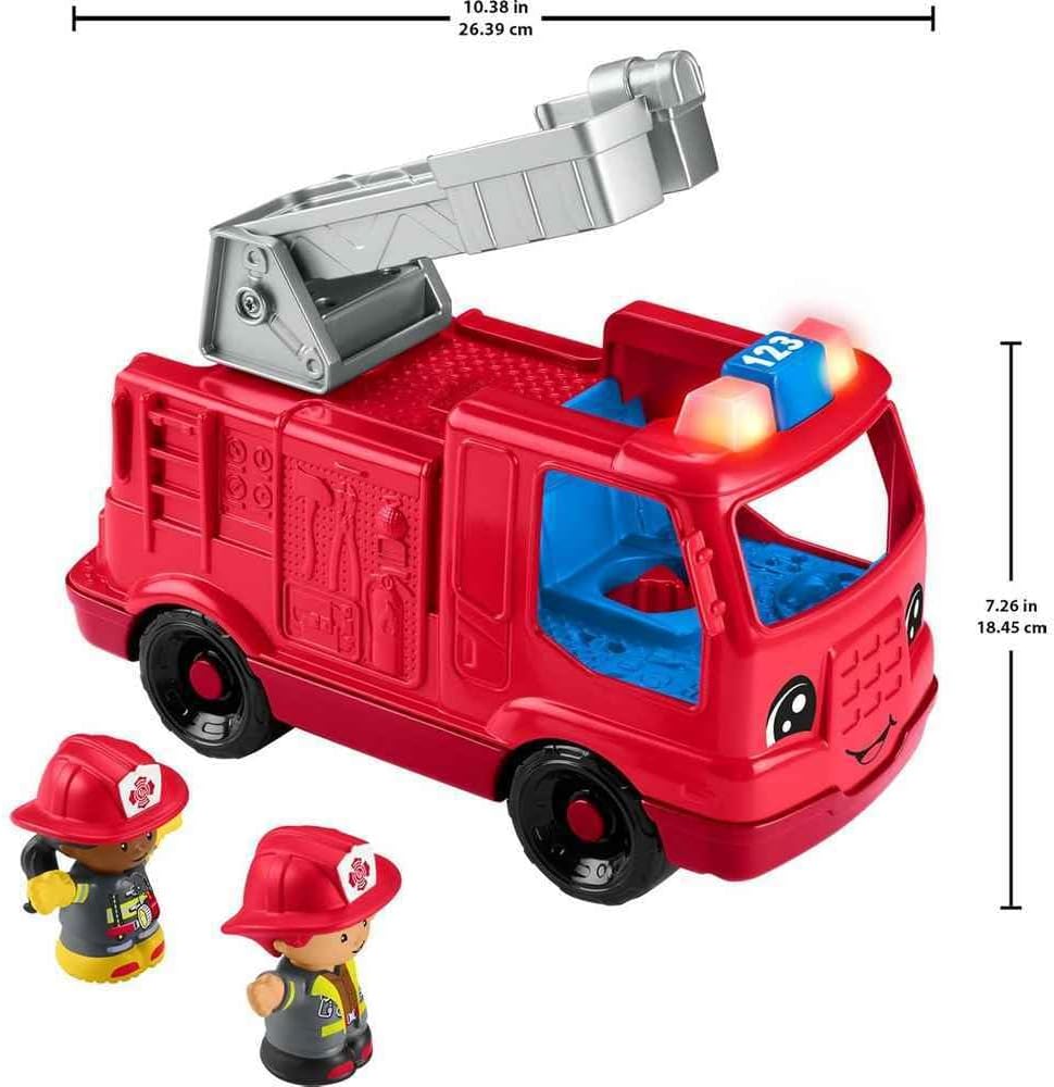 Little People Toddler Toy Fire Truck Musical Push-Along Vehicle