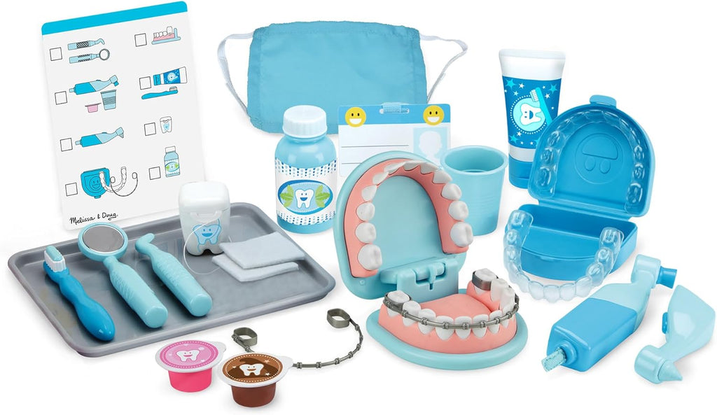 Super Smile Dentist Play Set, 25-Piece Dentist Kit with Oversized Teeth