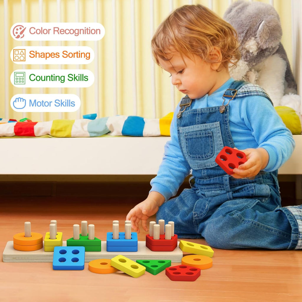 Educational Color Recognition Shape Sorter, Learning Puzzles Gift