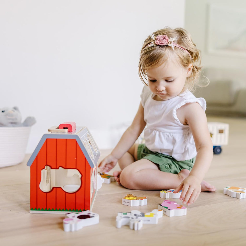 Take-Along Wooden Toy Barn