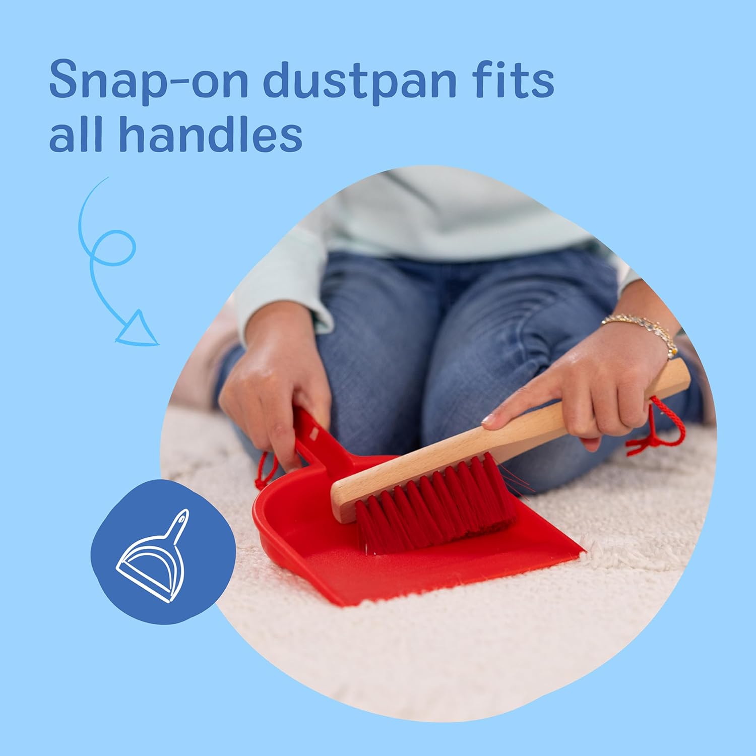 Dust Sweep Mop 6-Piece Pretend Play Set