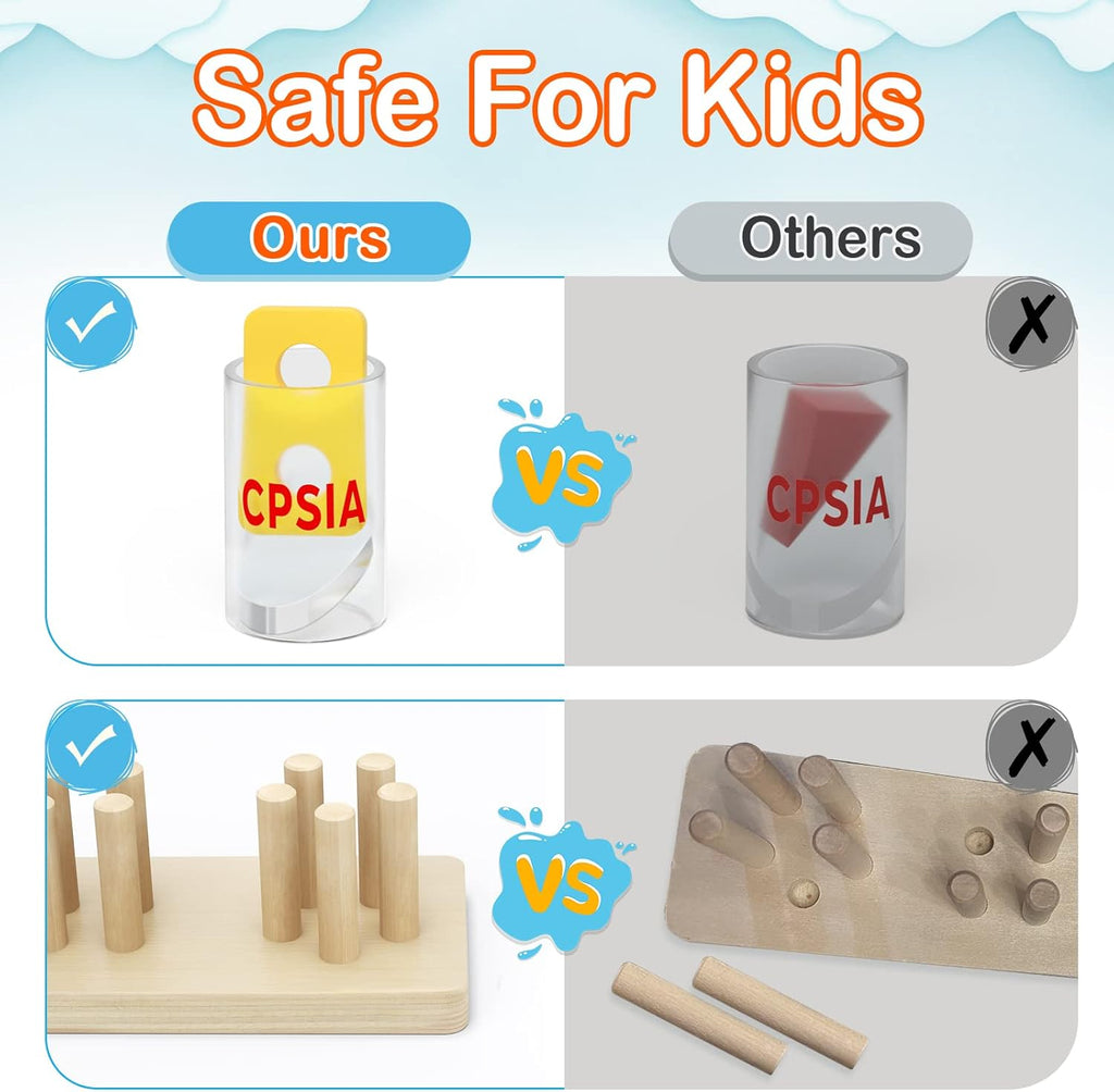 Educational Color Recognition Shape Sorter, Learning Puzzles Gift