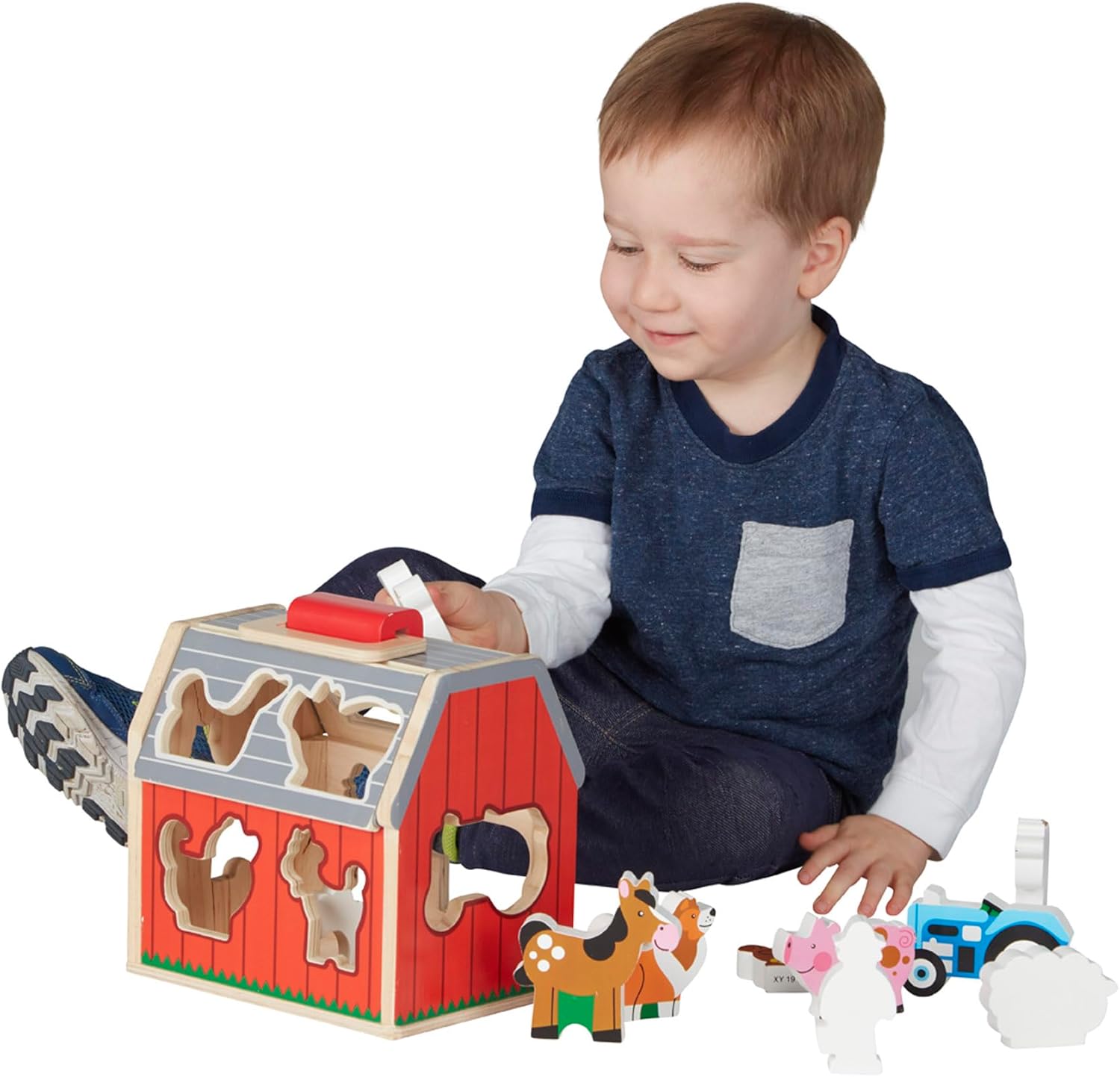 Take-Along Wooden Toy Barn