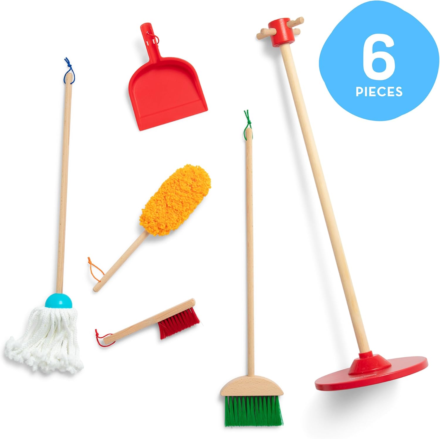 Dust Sweep Mop 6-Piece Pretend Play Set