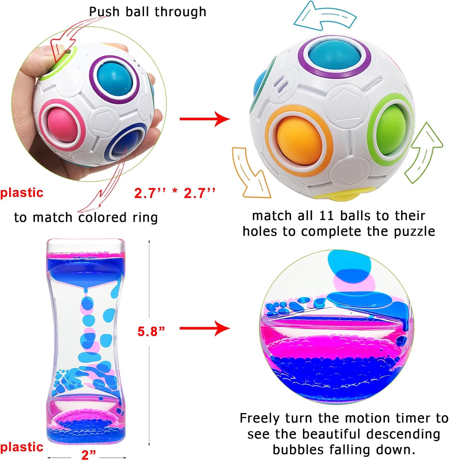 Fidget Toy Set, 35 Pcs Sensory Toy