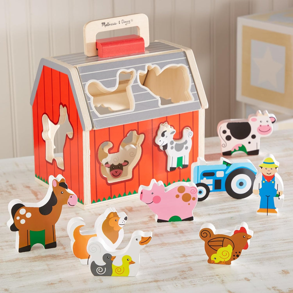 Take-Along Wooden Toy Barn