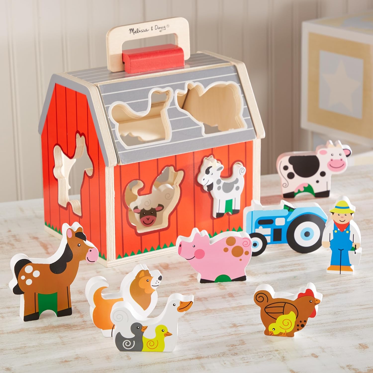 Take-Along Wooden Toy Barn